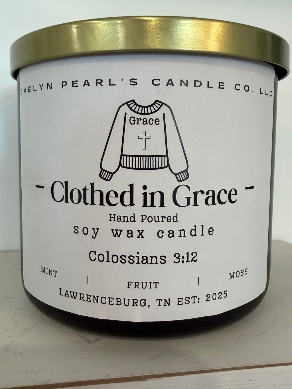 Clothed in Grace 17 oz 3 wick