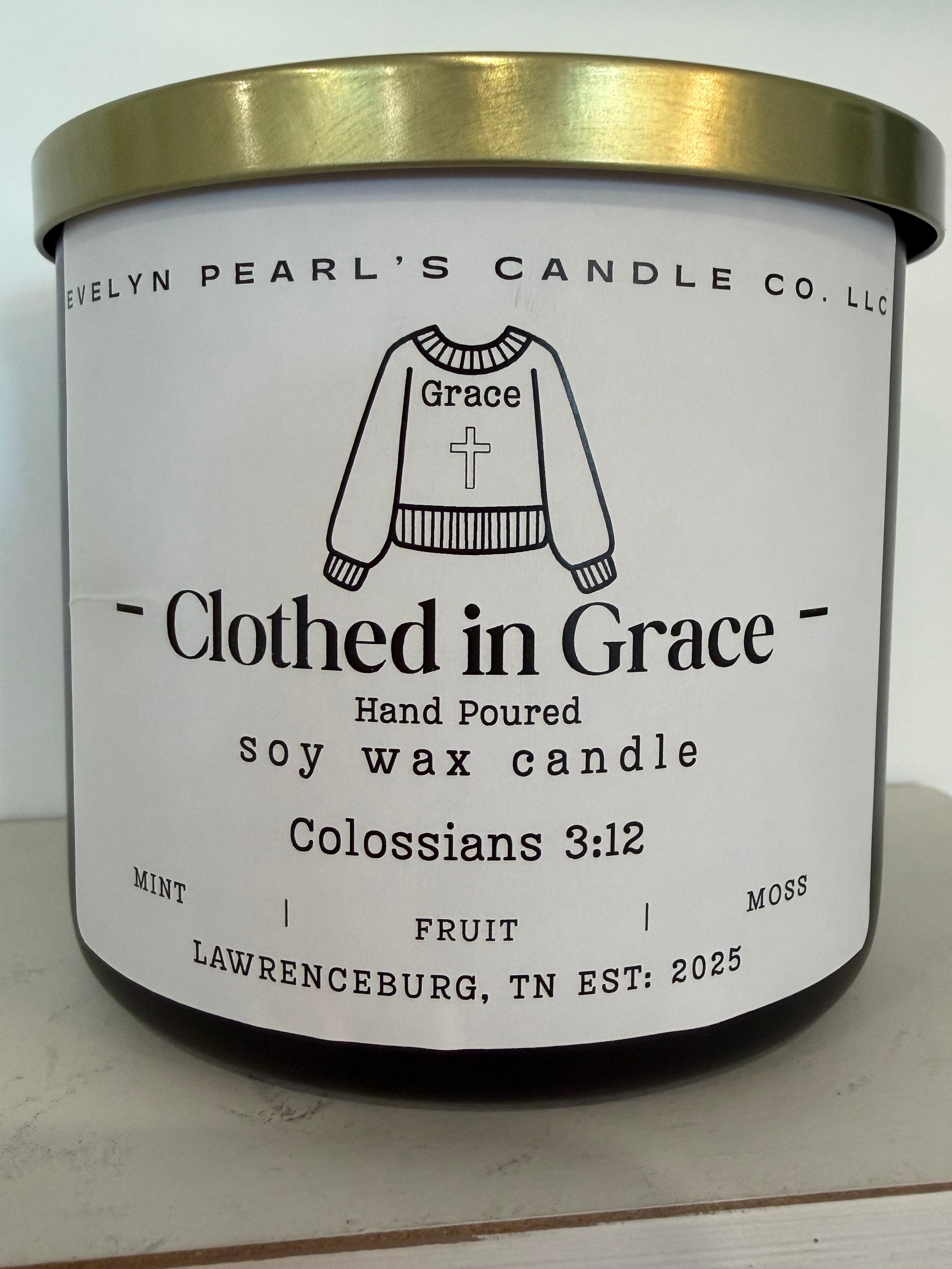 Clothed in Grace 17 oz 3 wick